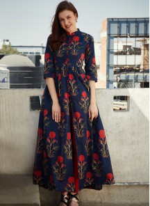 online designer long Kurtis with front cut